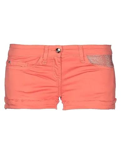 Salmon pink Gabardine Shorts & Bermuda
