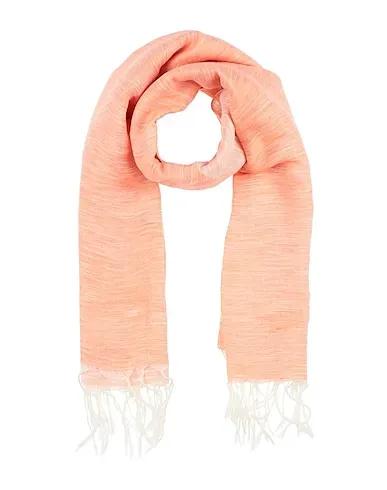 Salmon pink Gauze Scarves and foulards