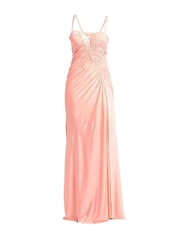 Salmon pink Jersey Long dress