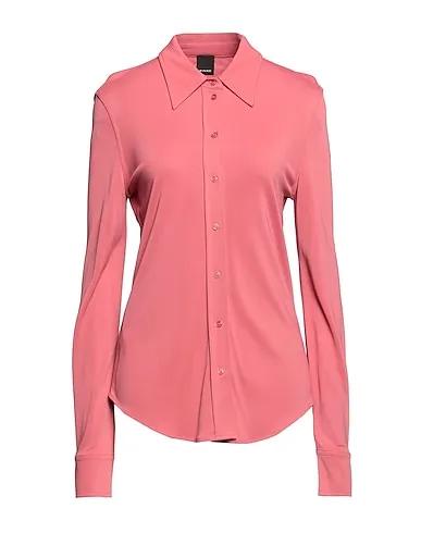 Salmon pink Jersey Solid color shirts & blouses