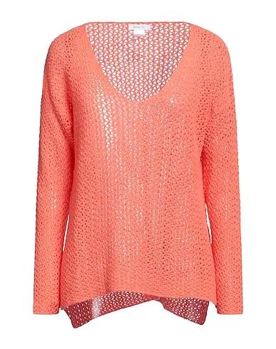Salmon pink Knitted Cashmere blend