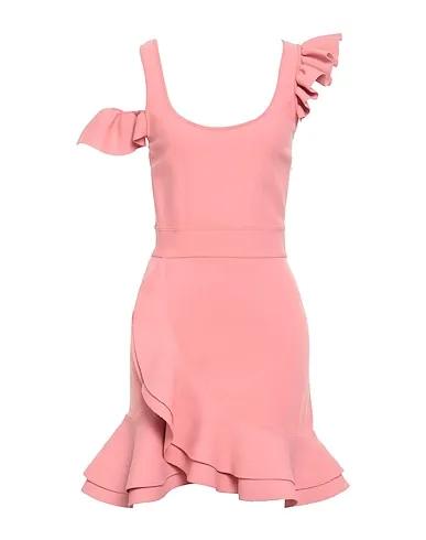 Salmon pink Knitted Elegant dress