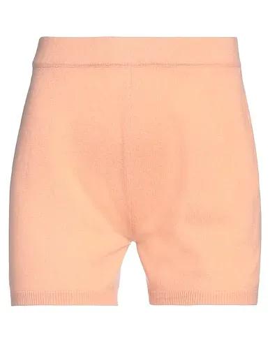 Salmon pink Knitted Shorts & Bermuda