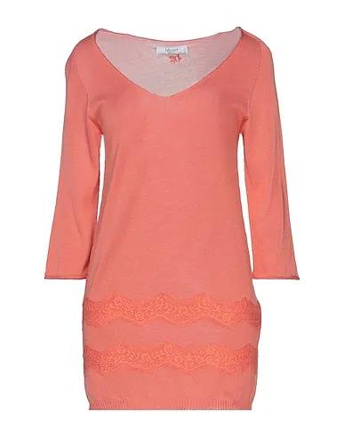 Salmon pink Knitted Sweater