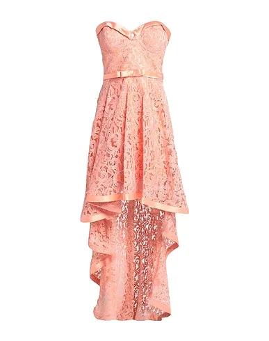 Salmon pink Lace Short dress