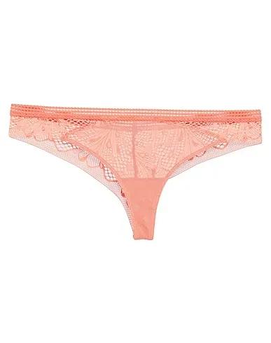Salmon pink Lace Thongs