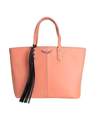 Salmon pink Leather Handbag