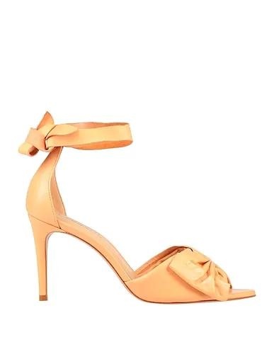 Salmon pink Leather Sandals