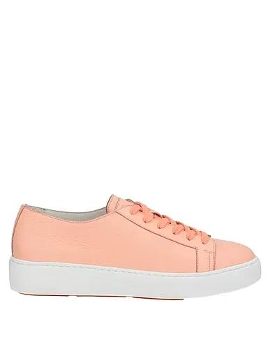 Salmon pink Leather Sneakers