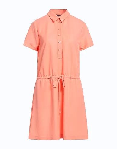 Salmon pink Piqué Short dress