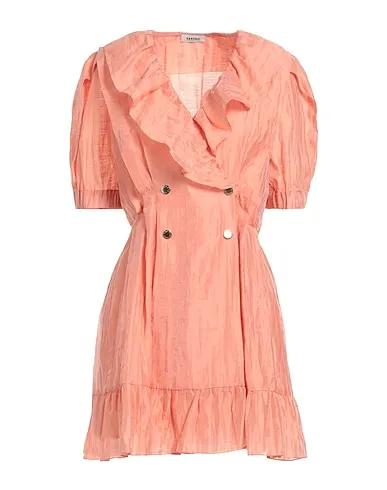 Salmon pink Plain weave Blazer dress