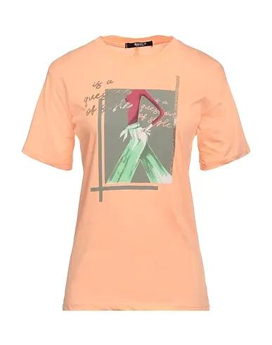 Salmon pink Plain weave T-shirt