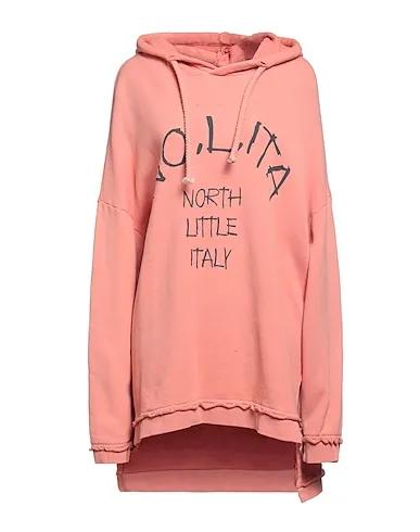 Salmon pink Sweatshirt Hooded sweatshirt
