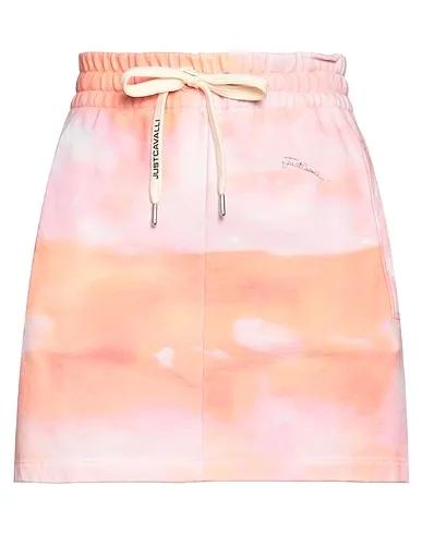 Salmon pink Sweatshirt Mini skirt