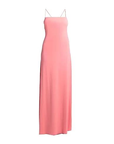 Salmon pink Synthetic fabric Long dress