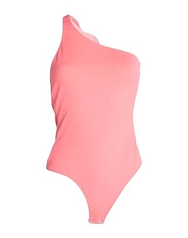 Salmon pink Synthetic fabric One-shoulder top