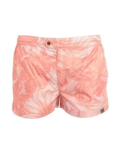 Salmon pink Techno fabric Swim shorts