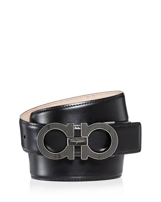 Salvatore Men's Double Gancini Leather Belt