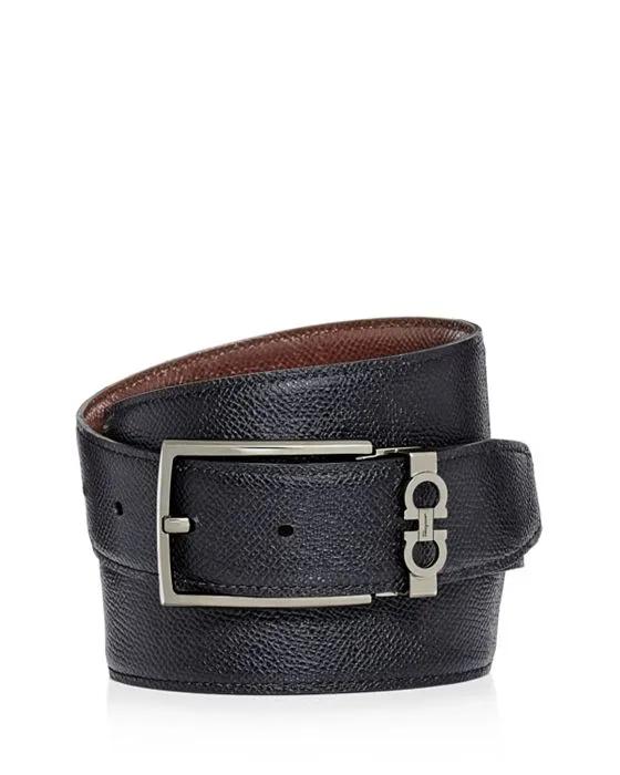 Salvatore Men's Gancini Keeper Reversible Leather Belt