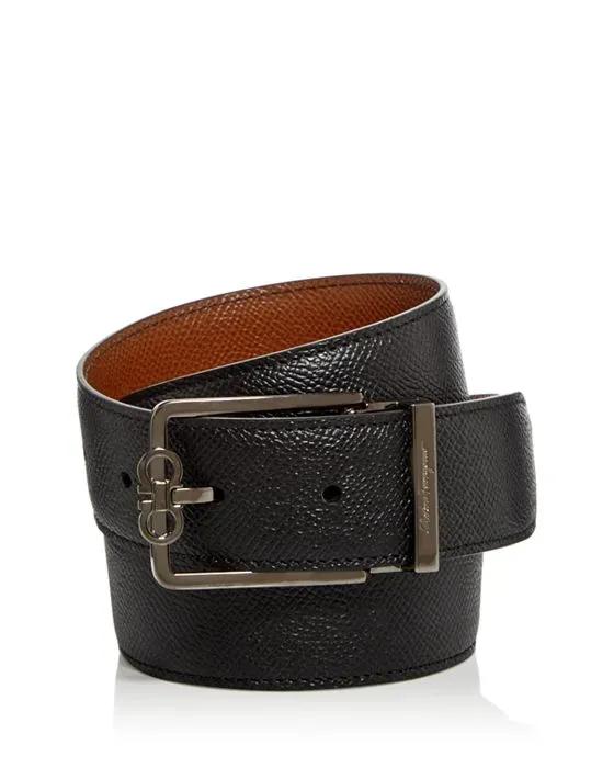 Salvatore Men's Gancini Reversible Leather Belt 