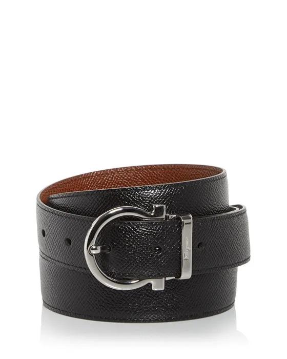 Salvatore Men's Radica Gancini Buckle Leather Belt