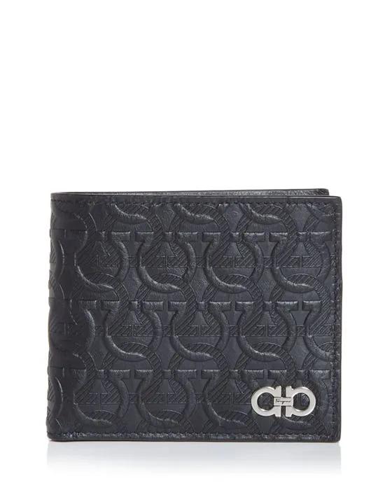 Salvatore Travel Embossed Leather Bifold Wallet
