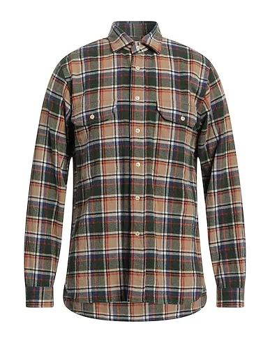 Sand Boiled wool Checked shirt