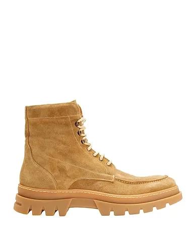Sand Boots SPLIT LEATHER CHUNKY ANKLE BOOT

