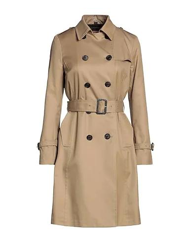 Sand Cotton twill Double breasted pea coat