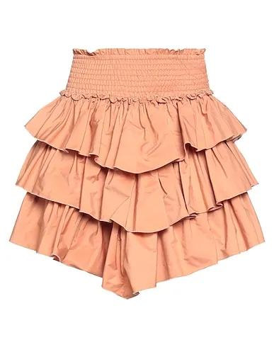 Sand Cotton twill Mini skirt