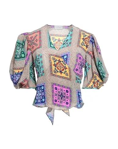 Sand Crêpe Patterned shirts & blouses