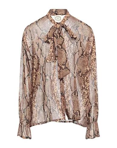 Sand Crêpe Patterned shirts & blouses