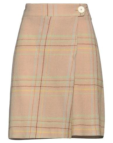 Sand Flannel Mini skirt
