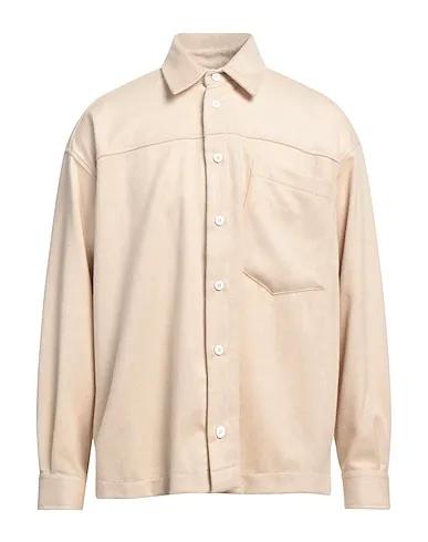 Sand Flannel Solid color shirt
