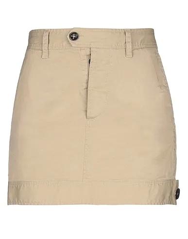 Sand Gabardine Mini skirt