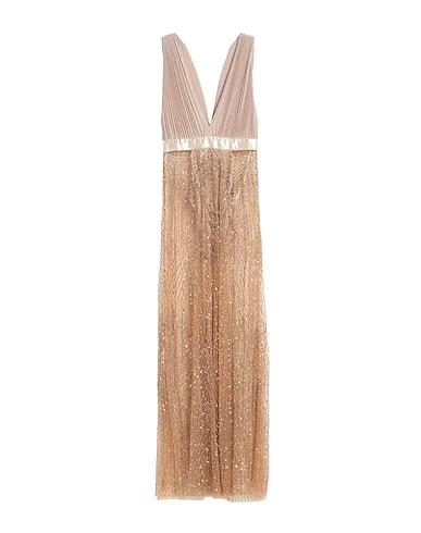 Sand Jersey Long dress