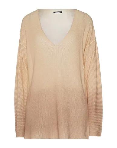 Sand Knitted Cashmere blend