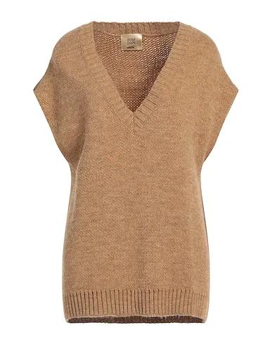 Sand Knitted Sleeveless sweater