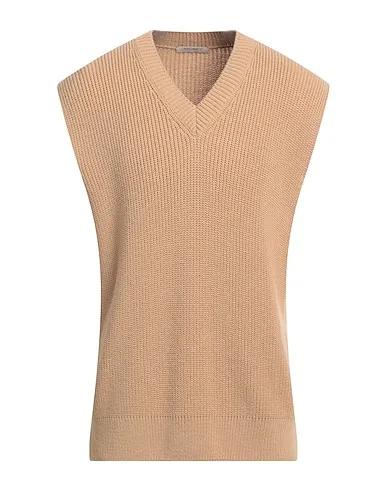Sand Knitted Sleeveless sweater