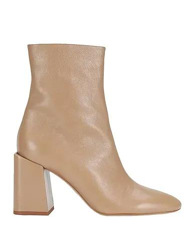Sand Leather Ankle boot FURLA BLOCK ANKLE BOOT T.80
