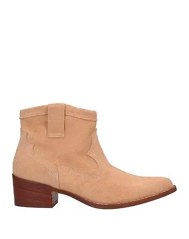 Sand Leather Ankle boot
