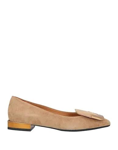 Sand Leather Ballet flats