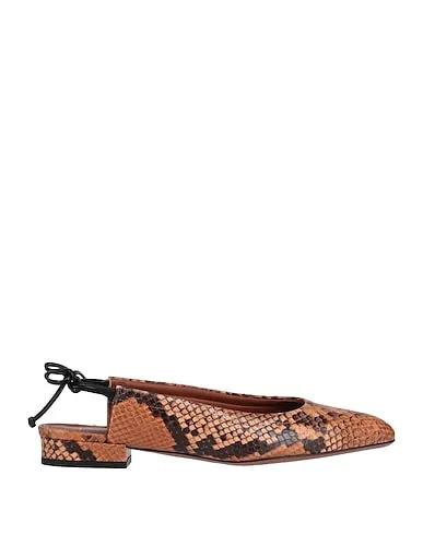 Sand Leather Ballet flats