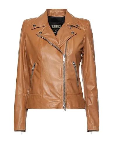 Sand Leather Biker jacket