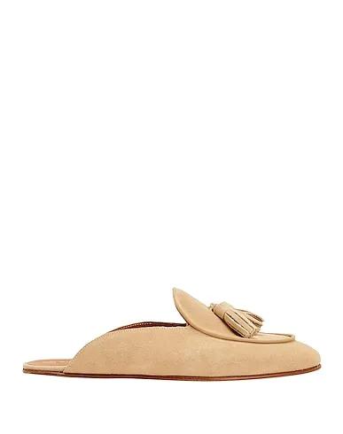 Sand Leather Mules and clogs SUEDE LEATHER TASSEL MULES

