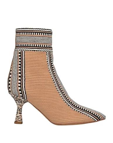 Sand Plain weave Ankle boot