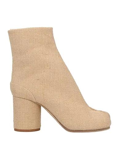 Sand Plain weave Ankle boot