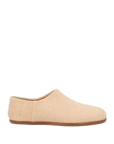 Sand Plain weave Loafers
