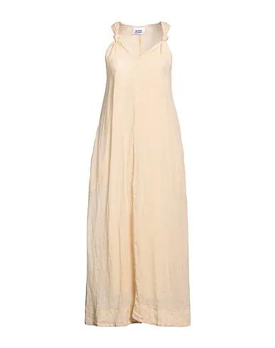 Sand Plain weave Long dress