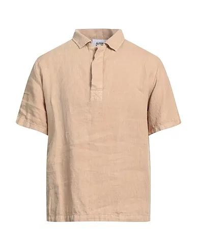 Sand Plain weave Polo shirt